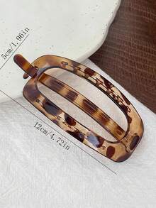 4pcs Minimalist Ellipse Shape Hair Clips, Elegant Women's Hair Accessories, For Holding Hair In Place - Multicolor - View 7