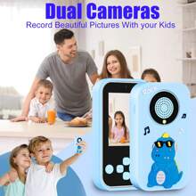 Juguete de teléfono inteligente para niños, regalos para niños y niñas de 3 a 10+ años, juguetes para Navidad y cumpleaños, teléfono de juguete con pantalla de 2.4", cámara dual, juegos, reloj despertador, luces intermitentes y reproductor de música