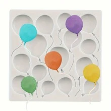 Silicone Fondant Mold For Cake Decoration - 1Pc Balloon Shape Gum Paste Mold, DIY Baking Tools, Chocolate Clay Casting, Lead-Free Material