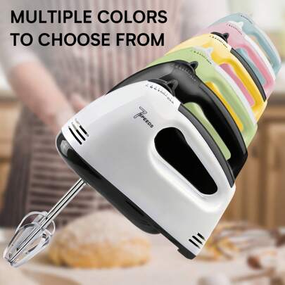 PANCERKA 1 set Batidora eléctrica de mano, batidor de huevos con varilla eléctrica de 7 velocidades, mezcladora eléctrica, agitador de electrodomésticos, batidoras eléctricas para cocina, accesorio para tazón
