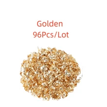 WGRXIRANYKM 96Pcs/Lot Stainless Steel Crimp Beads Cord Knot Covers End Cap Connector Clasps For DIY Bracelet Necklace Jewelry Making Supplies