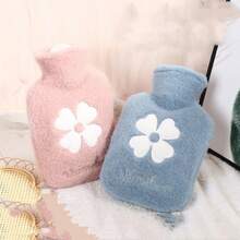 1 件卡通毛绒热水袋，防爆可再填充暖手袋，便携式可爱迷你暖手器 - 彩色 - 查看 3