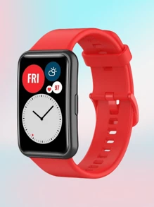 適用於 HuaweiWatch Fit1 的矽膠錶帶，多色可自由搭配對比使用，男女皆宜 - 彩色 - 查看 8
