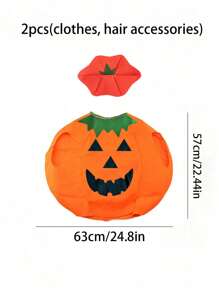 圣诞服装南瓜服装南瓜帽套装展示节日道具，圣诞服装，节日装扮道具舞会万圣节 - 彩色 - 查看 9