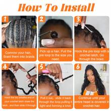 8 Packs Short Bob Spring Twist Crochet Hair 6Inch Pretwisted Passion Twist Hair Pre Looped Crochet Braids Hair For Women - T30# - 查看 8