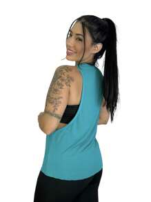 Women Sports Tees & Tanks - 綠色 - 查看 1