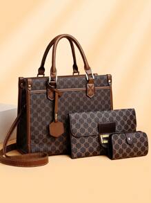 Combinación de bolso de alta capacidad, 3 piezas/set - Multicolor - Ver 1