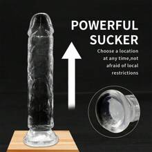 Set economico di 7 misure di fallo in gel trasparente con ventosa, pene in jelly, giocattolo erotico femminile per sesso anale, morbido masturbatore clitorideo e vaginale