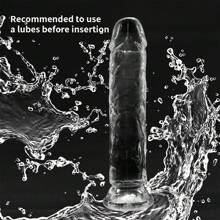 Set economico di 7 misure di fallo in gel trasparente con ventosa, pene in jelly, giocattolo erotico femminile per sesso anale, morbido masturbatore clitorideo e vaginale