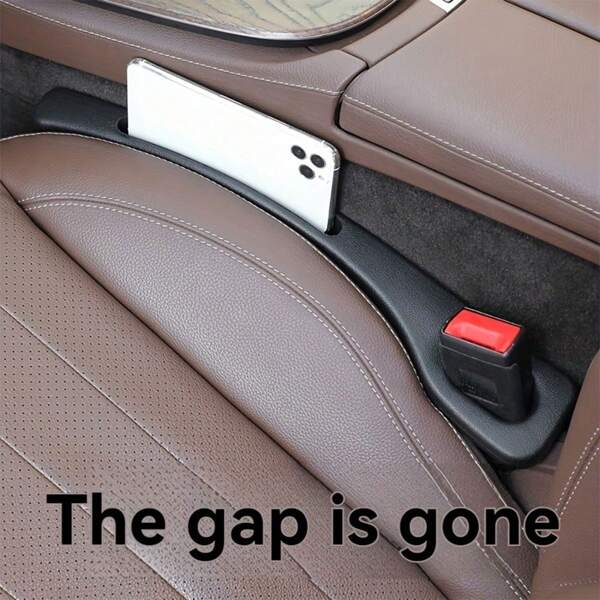 2pcs Universal Fit Tpu Car Seat Gap Organizer - Durable Storage Box For Vehicle Interior