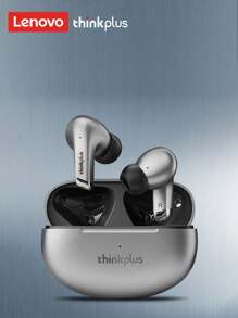 Lenovo Lenovo Original LP5 Bluetooth Earphones, Half In-Ear, Sports/Running, Stereo Sound, High-Quality Audio, Super Long Battery Life, Low Latency, Passive Noise Cancellation, Wireless Earphones Compatible With Smartphones, Laptops, Android,