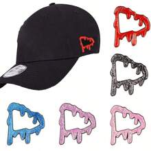 1個金屬彩繪棒球帽徽章,高爾夫帽配飾卡通裝飾帽針 - 紅色 - 查看 1