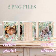 1 pieza, 11 onzas, plantilla de taza personalizada con 2 fotografías, envoltura de taza con fotos con 3 marcos, envoltura de taza con imágenes en png para diseño de sublimación, regalo de última hora, regalos de cumpleaños, regalos festivos, regalos de Acción de Gracias, regalos de Navidad, regalos de Halloween - multicolor - Ver 23