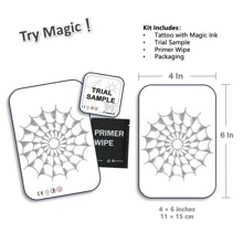 1 Kit Revolutionary Technology Tattoos, Semi-Permanent Tattoos, Spiderweb, Spider Web, Elbow, Temporary Tattoos, Long Lasting, Fake Tattoos, Water-Resistant, Authentic Tattoo Look, Plant-Based, Tattoo, SH127