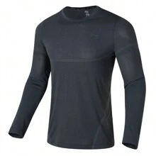 Under Armour Áo thun dài tay nam thoải mái, thích hợp cho thể thao, tập luyện, thể dục, chạy bộ. - Xám - Xem 1