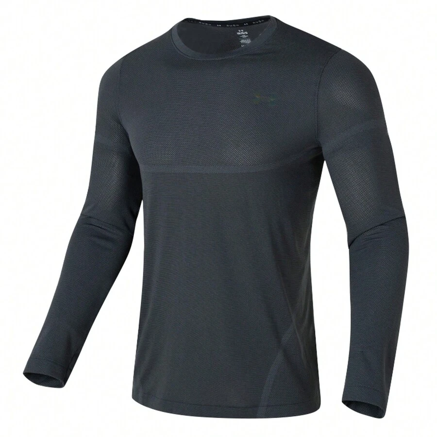 Under Armour Áo thun dài tay nam thoải mái, thích hợp cho thể thao, tập luyện, thể dục, chạy bộ. - Xám - Xem 1