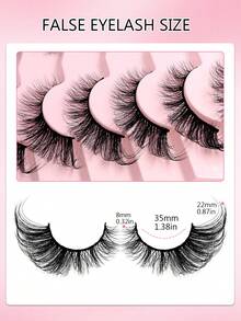 Asiteo 7 Pairs Luxury Cat Eye False Eyelashes - Long, Lightweight, Extended Strip Lashes For Captivating Eye Makeup - Easy To Wear - 眼尾拉長款 - 查看 6