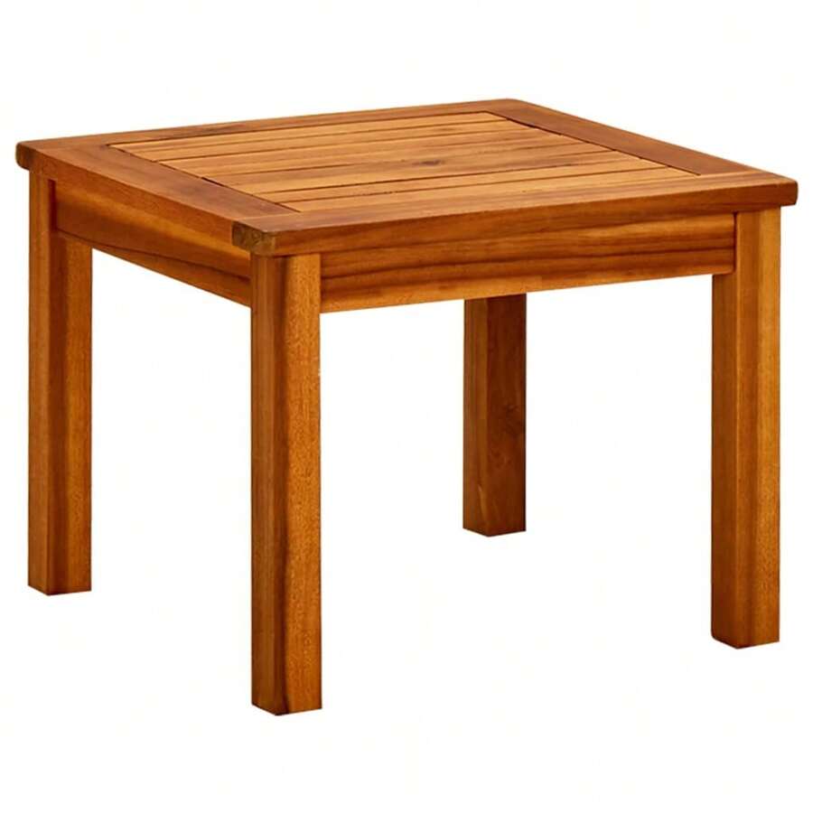 Solid Acacia Wood Garden Coffee Table Dimensions 45x45x36 Cm SHEIN USA