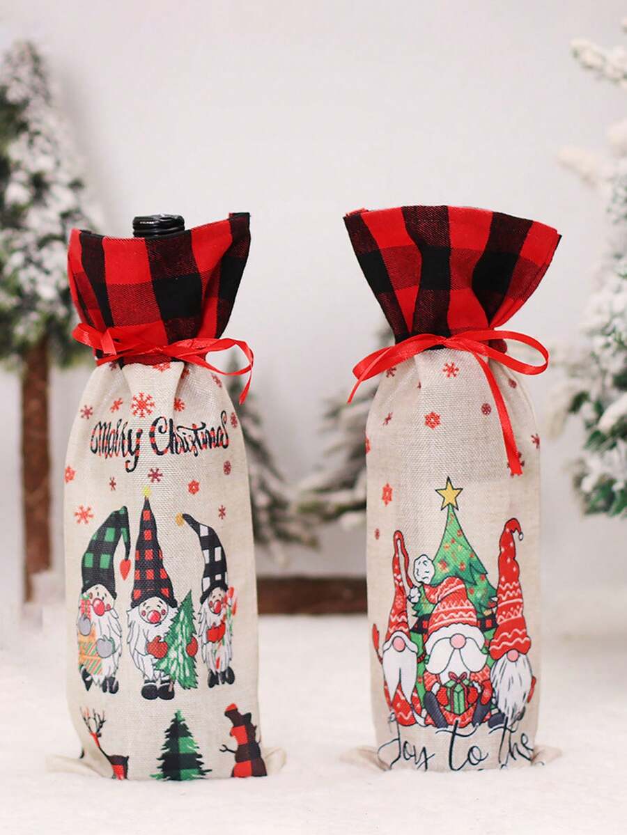1PC Đạo cụ trang trí nhà Giáng sinh Búp bê không mặt Túi đựng chai rượu Ông già Noel Túi đựng chai rượu, Bộ quà tặng chai, Trang trí nhà cửa, Nhà hàng, Quán bar, Quán cà phê, Đám cưới, Trang trí tiệc, Quà tặng bạn bè, Quà tặng Giáng sinh, Quà tặng năm mới., Quà tặng Giáng sinh, Giáng sinh vui vẻ - Nhiều màu - Xem 1