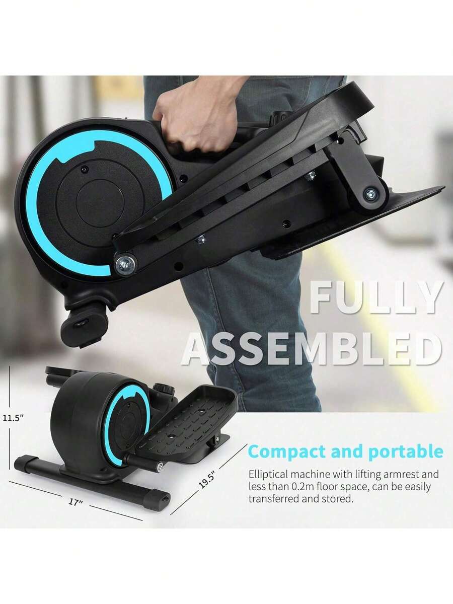 Under Desk Elliptical, Portable Ellipse Leg Exerciser, Stair