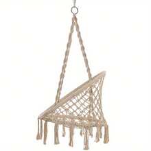 Swing Chair Handmade Macrame Swing Hammock Chair With Stand, Suitable For Indoor And Outdoor Rest, Reading, And Relaxation - màu sắc - Xem 7