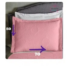 Kit With 2 Alice Quilted Protective Pillowcases - Rosa Pálido - Ver 2