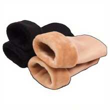 4 双毛绒内衬雪袜 - 厚实温暖的冬季地板袜 - 彩色 - 查看 9