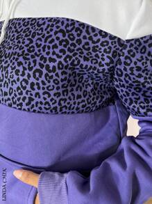 2-Piece Set Sweatshirt And Pants For Women - Purple - View 4