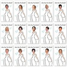 Bridal Shower Game Cards - Scratch Off Card For Wedding Party - "Who's The Bride" - White - View 3