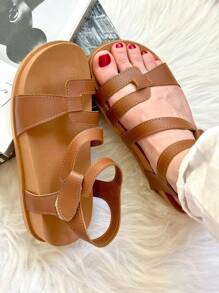 Women's Comfortable Papete Sandal - 駝色 - 查看 1