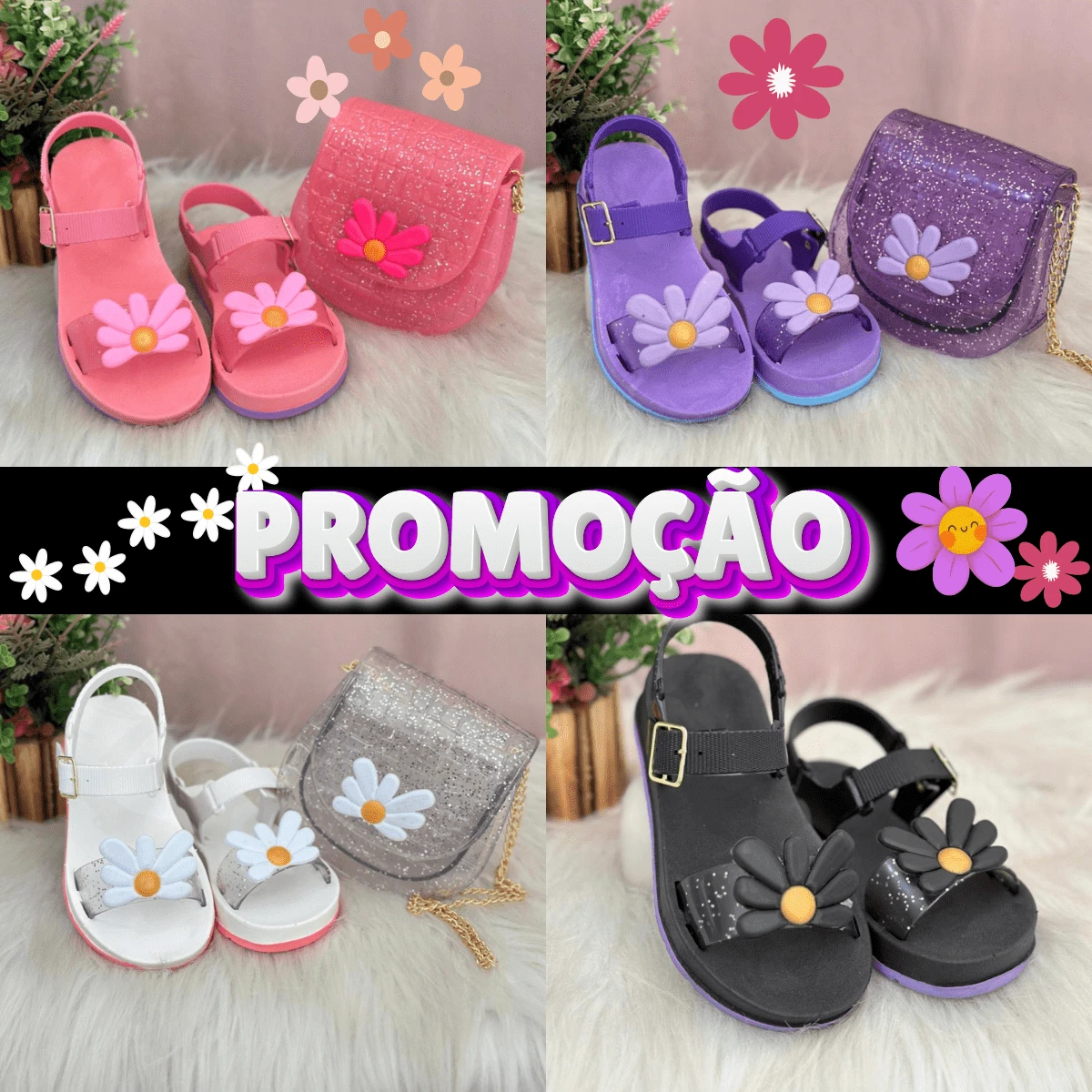 Delicate Daisy Children's Sandal And Bag Kit Blogger Launch - Màu vàng - Xem 1