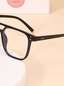 1 Cặp Kính Nam Thời Trang Cổ Điển Trơn Cho Máy Tính, Văn Phòng, Trang Trí Và Chơi Game - Trong sáng - Xem 6