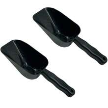 2x Ice Scoop Shovel Cereal Food Grain Grabber - màu đen - Xem 1