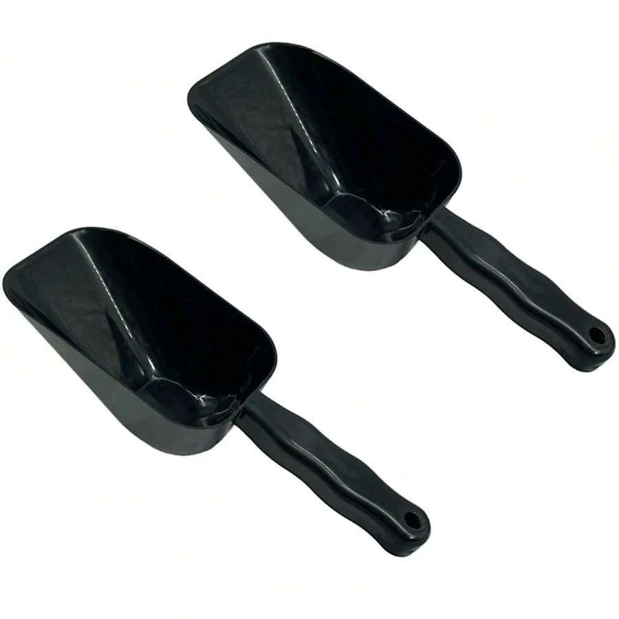 2x Ice Scoop Shovel Cereal Food Grain Grabber - màu đen - Xem 1