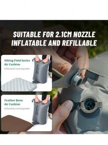 Naturehike Materassino gonfiabile ultraleggero 4.6" per campeggio, tappetino da letto per tutte le stagioni - Multicolore - Visualizzare 9