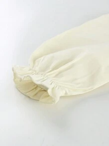 Peninsula Baby 女婴 3 件套休闲服装套装：正面纽扣长袖上衣，带蝴蝶结装饰，无袖背心和 A 字裙 - 綠色 - 查看 5