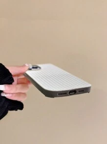 1 件 TPU 针织纹理纯色软手机壳适用于 16 系列、S20、S21、S22、S23、S24、S25 系列防水防震防摔防刮 - 白色 - 查看 5