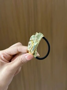 Dây buộc tóc bằng hợp kim co giãn hình học cổ điển, dây buộc tóc bằng kim loại thông thường, phụ kiện cho mọi mùa, dây buộc tóc đuôi ngựa - Nhiều màu - Xem 22