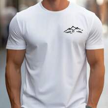 New Men's T-Shirt 100% Cotton Shirt 30.1 Combed - 白色 - 查看 2