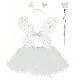 Conjunto 4pç Tule Liso BRANCO