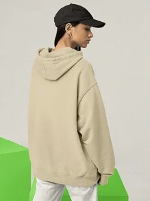 Cute Cat Minimalist  2500 GEEK FLUX Kitten Sweatshirt - 卡其色 - 查看 7