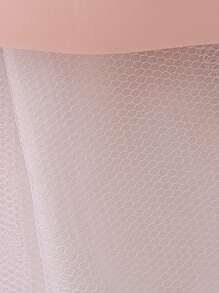 年轻女孩连帽仿珍珠刺绣网眼钢琴演奏会礼服，适合生日、花童、晚会 - 淺粉色 - 查看 9