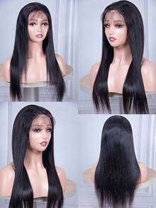 Tóc giả thẳng 13x4 trong suốt, tóc thật đã nhổ sẵn dành cho phụ nữ, tóc nguyên chất mật độ 150% - SNatural - Xem 4