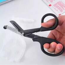 Tesoura Bandagem Tatica Aph Primeiros Socorros Resgate. - Preto - Visão 2