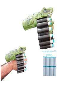 Dart Launcher Toy Target Machine Gun Nerf Gun 20 Darts - ventosa verde - 查看 2