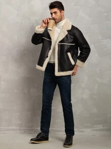 Men's Black Composite Insulated Casual Jacket