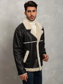 Men's Black Composite Insulated Casual Jacket