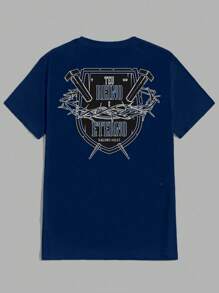 Eternal Kingdom Gospel Religious Unisex T-Shirt 100% Cotton New Release Shipping Various Colors!! - 藏蓝色 - 查看 1