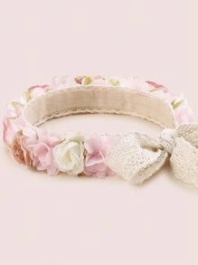 Baby Flower Decor Hair Band - Apricot - View 5