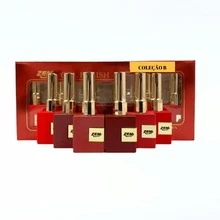 Collection B Box 6 Gel Nail Polishes Red Glitter Zem Colors - 無色 - 查看 1